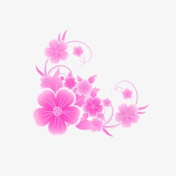 粉红樱花素材