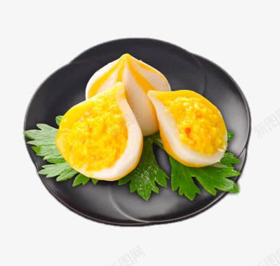 盘里的奶黄包png免抠素材_新图网 https://ixintu.com 产品实物 免费png素材 美味 美食 详情页图片