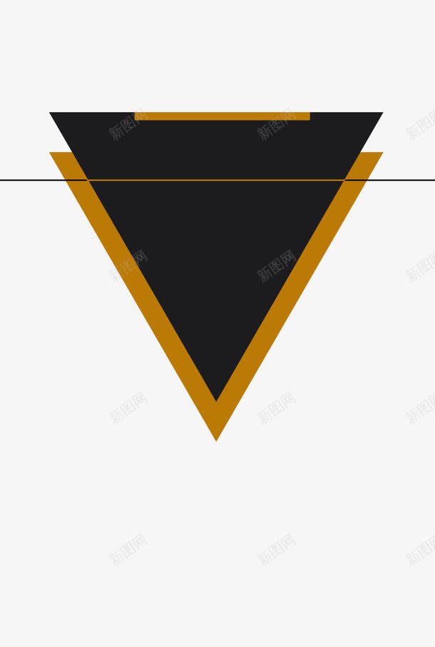几何元素png免抠素材_新图网 https://ixintu.com banner素材 倒三角 几何 线条