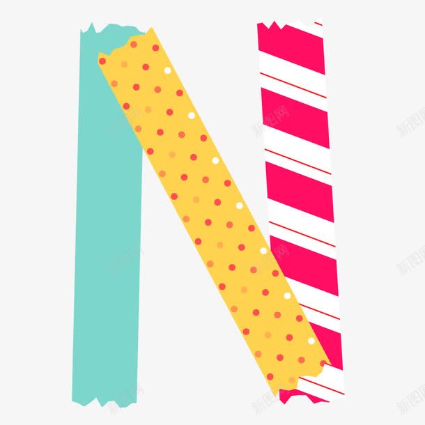 彩色贴纸可爱标签英文字母Npng免抠素材_新图网 https://ixintu.com N 可爱 字母 彩色 标签 英文 贴纸