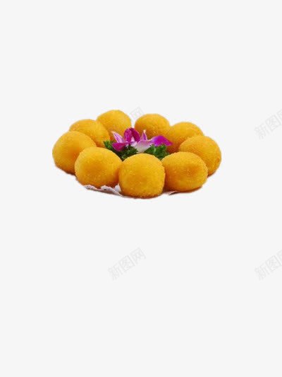香芋地瓜丸png免抠素材_新图网 https://ixintu.com 地瓜球 点心 球形 甜食 糕点 美食 菜肴 食物