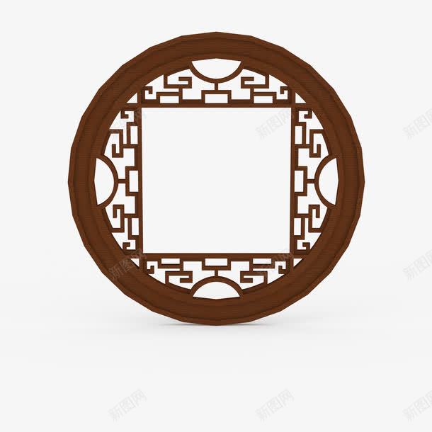 棕色中式镂空圆形窗png免抠素材_新图网 https://ixintu.com 中式窗框 圆形 圆形棕色窗户 圆形窗 棕色 棕色中式镂空圆形窗 棕色窗户 棕色镂空花纹圆形窗