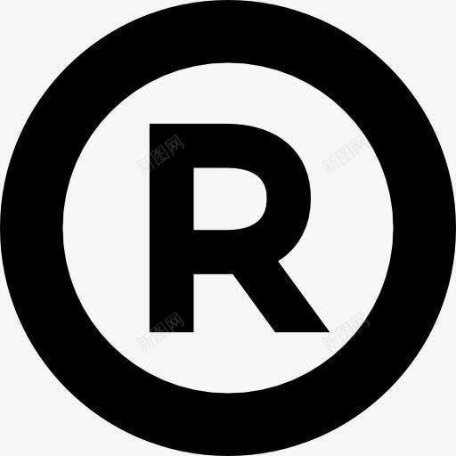 原图标png_新图网 https://ixintu.com 商标 圆形 圆形状 字母R 按钮