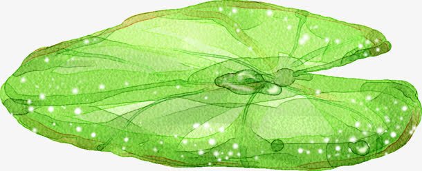 绿色水墨荷花夏天png免抠素材_新图网 https://ixintu.com 夏天 水墨 绿色 荷花