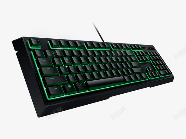 绿色发光机械键盘png免抠素材_新图网 https://ixintu.com 26键输入法 产品实图 全键盘 发光 机械键盘 游戏 炫酷 绿色 英文键盘