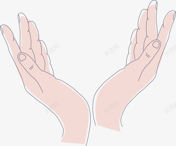 卡通左右手png免抠素材_新图网 https://ixintu.com 人体器官 卡通手 卡通手掌 卡通手背 卡通手臂 手 手势 手指 手掌 手背 简笔画手