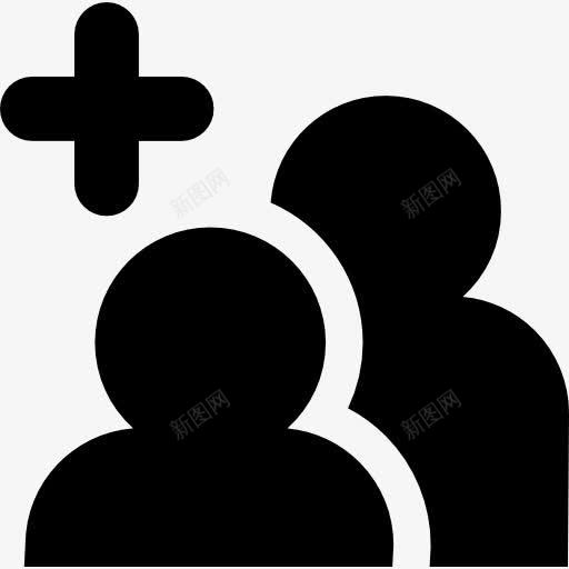 添加好友图标png_新图网 https://ixintu.com 接口 朋友 添加 用户 社会网络 组