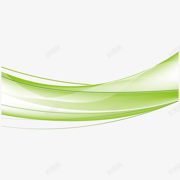 绿色绚丽线条png免抠素材_新图网 https://ixintu.com 360度旋转 旋转 素材 线条 绿色