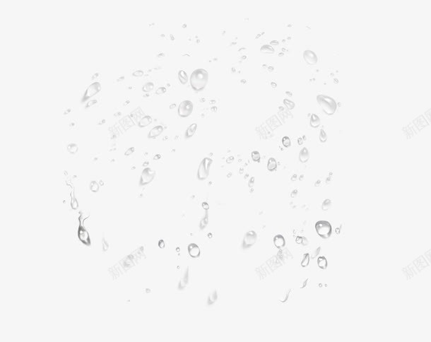 成片的水珠png免抠素材_新图网 https://ixintu.com 水 水滴 水珠 露水 露珠