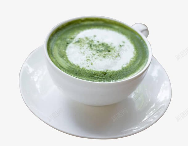 抹茶拿铁咖啡png免抠素材_新图网 https://ixintu.com 宇治抹茶 抹茶制品 抹茶粉 拿铁咖啡 玻璃杯 美食