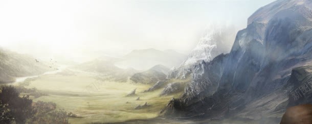 手游网站山水风景jpg设计背景_新图网 https://ixintu.com 山水 网站 风景