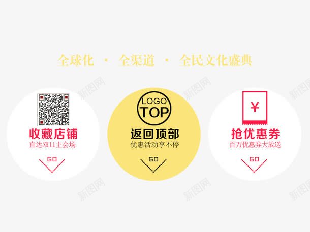 淘宝导航图标png_新图网 https://ixintu.com 优惠劵 促销活动 十一促销 双11 双十一 图标 天猫双十一 导航栏 收藏店铺 淘宝双十一 返回顶部