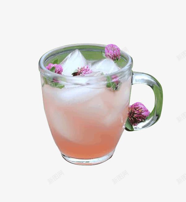 玫瑰冰块花茶png免抠素材_新图网 https://ixintu.com 养颜 画册 美容 饮料