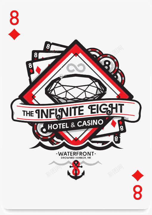 创意的成套扑克牌方块8png免抠素材_新图网 https://ixintu.com 成套 扑克 扑克牌 数字 方块8