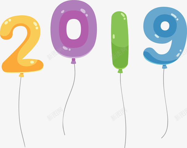 彩色飞去2019气球矢量图ai免抠素材_新图网 https://ixintu.com 2019气球 彩色2019 彩色气球 气球 矢量png 飞舞气球 矢量图