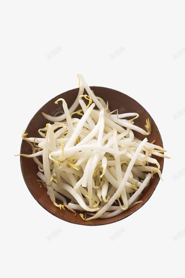 小碗豆芽菜png免抠素材_新图网 https://ixintu.com 健康饮食 烹饪 瓷碗 瘦身 素菜 纤体 美食 蔬菜 豆芽 豆芽菜 黄豆芽