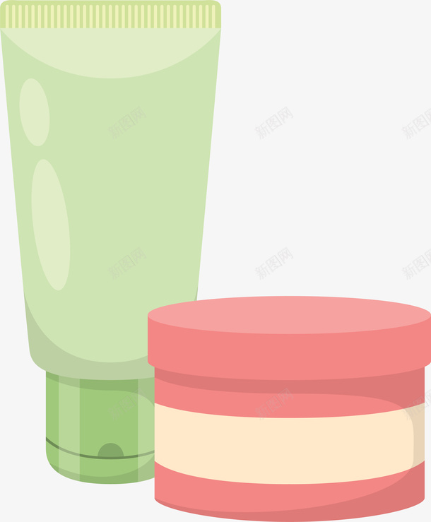 spa美容护肤品png免抠素材_新图网 https://ixintu.com spa 卡通 扁平化 护肤品 矢量图案 美容
