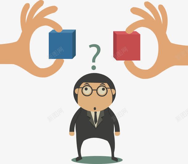 上班族选择png免抠素材_新图网 https://ixintu.com ps上班族 上班族海报 利益 商务资源 工作 矢量源文件 诱惑 进退两难