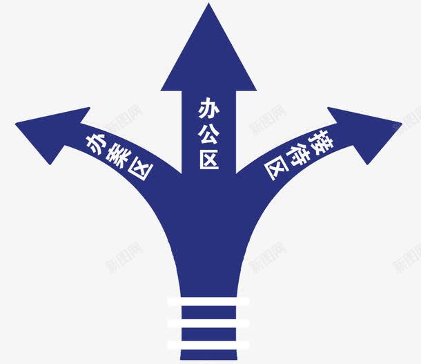 地贴指示箭头png免抠素材_新图网 https://ixintu.com 72dpi psd psd分层素材 办公区 办案区 接待区 源文件 白色