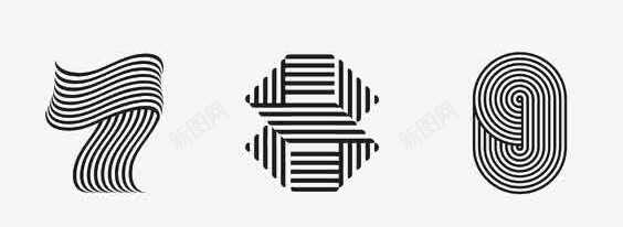 创意线条字母图标png_新图网 https://ixintu.com 卡通 大写 字母 手绘 抽象 插画 线条