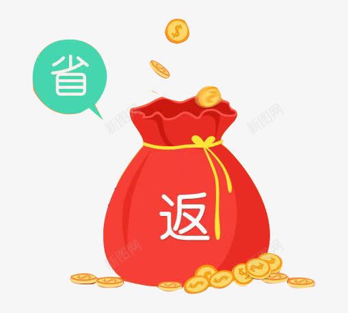 好评返现png免抠素材_新图网 https://ixintu.com 好评返现 福袋 红色 返现