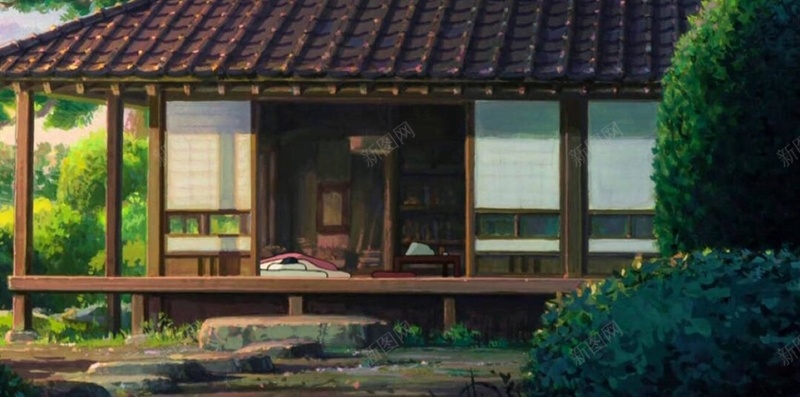 花卉房屋天空H5背景jpg设计背景_新图网 https://ixintu.com H5 h5 动漫 彩色 房屋 摄影 日式 樱花 花卉 风景