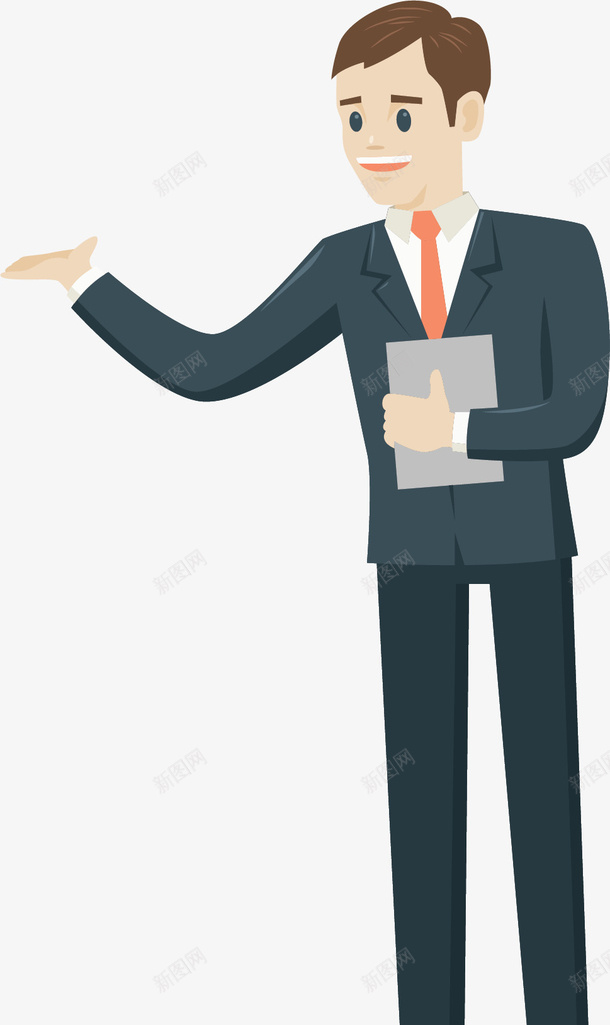 介绍业务产品的人png免抠素材_新图网 https://ixintu.com 业务员 介绍业务 介绍产品 公司人员 矢量png 销售员