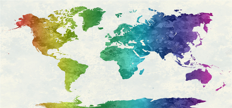 彩色世界地图海报背景jpg设计背景_新图网 https://ixintu.com 世界地图 地图 地理方向 旅游海报背景 海报banner