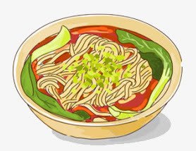 米线png免抠素材_新图网 https://ixintu.com 手绘 红油 美食 重庆美食