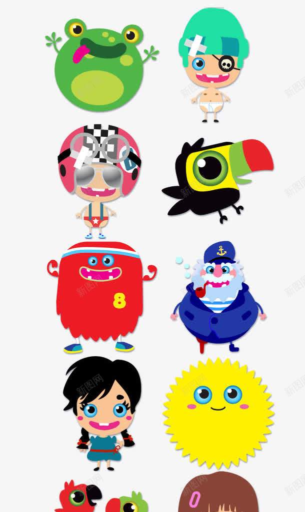 扁平化卡通形象png免抠素材_新图网 https://ixintu.com H5页面素材 创意卡通元素 动物 卡通 小鸟 扁平化 扁平素材 电商卡通 红包 网页设计卡通 老人