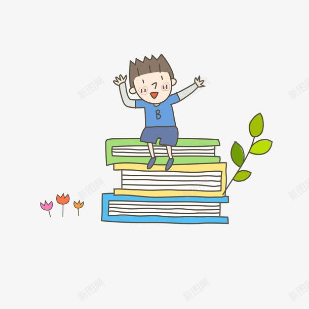 卡通书png免抠素材_新图网 https://ixintu.com 卡通书 娃娃 学习 学校 学生
