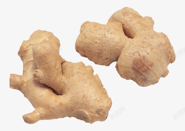两个生姜png免抠素材_新图网 https://ixintu.com png素材 产品实物 作料 美食 食物 黄色