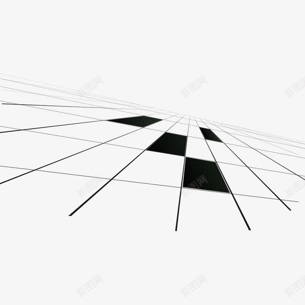 透视感的线框png免抠素材_新图网 https://ixintu.com 线框 聚焦 透视 黑色