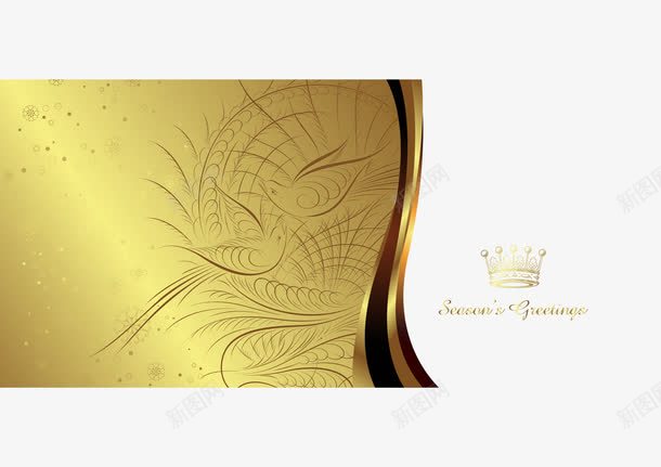 金色名片背景png免抠素材_新图网 https://ixintu.com 名片 皇冠 背景 酒店名片 金色 高级卡片