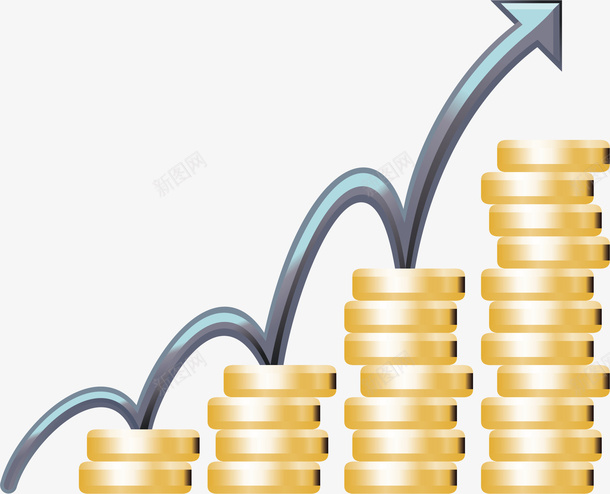 箭头金融赚钱插画矢量图图标ai_新图网 https://ixintu.com 互联网金融 指向 矢量图 稳赚 躺着赚钱 金币 金融logo 金融人物 金融理财 金融赚钱插画