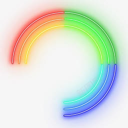霓虹灯png免抠素材_新图网 https://ixintu.com 七彩 彩色 效果 灯光 炫光 装饰 赤橙黄绿青蓝紫