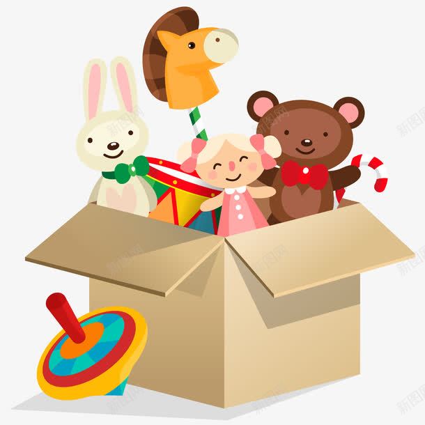 纸箱里的可爱玩具矢量图ai免抠素材_新图网 https://ixintu.com 卡通可爱玩具矢量图 可爱玩具 纸箱里的可爱玩具 纸箱里的可爱玩具免费png下载 矢量图