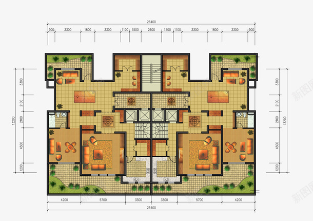 7品户型图工作室png免抠素材_新图网 https://ixintu.com 室内设计 家居 平面 户型 户型图 户型图设计 房子