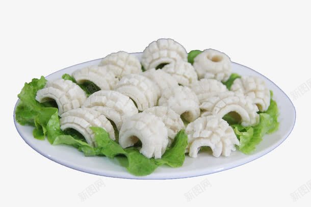 鱿鱼卷花png免抠素材_新图网 https://ixintu.com 传统美食 涮锅鱿鱼卷花 肉类火锅 食材速冻 餐饮美食