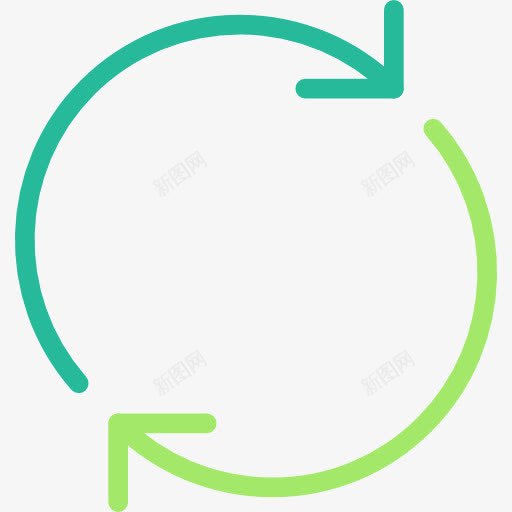 自旋图标png_新图网 https://ixintu.com 多媒体选项 定位 旋转 界面 箭头方向