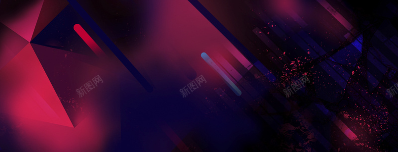 电商创意泼墨绚丽渐变紫色bannerjpg设计背景_新图网 https://ixintu.com 三角 京东 几何 墨水 多边形 广告 淘宝 渐变 电商 立体 童趣 简约 素材 线条 背景 设计 金粉