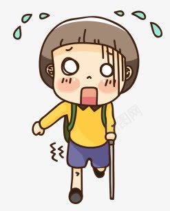 满头大汗的小女孩png免抠素材_新图网 https://ixintu.com 累瘫 h5素材 卡通 大汗淋漓 暴走漫画 汗如雨下 满头大汗的小女孩 疲累 累 累瘫 耷拉眼皮