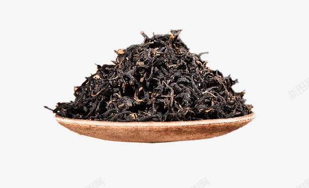 木盘盛着的古树滇红茶psd免抠素材_新图网 https://ixintu.com 云南 凤庆 古树滇红茶 古树红茶 木盘 浓香 滇红茶 蜜香