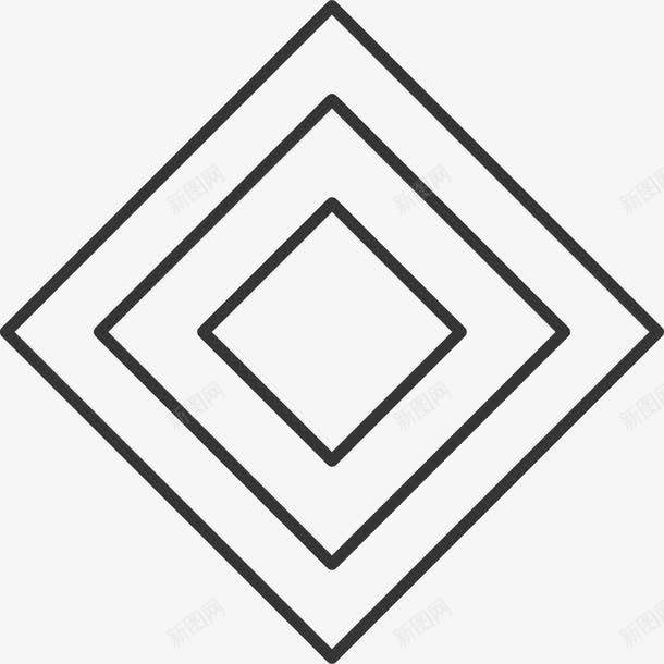 手绘边框png免抠素材_新图网 https://ixintu.com 基本图形 基本形状 手绘线条 手绘边框 正方形 线条 线框 菱形 边框