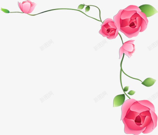 粉色卡通玫瑰花苞七夕png免抠素材_新图网 https://ixintu.com 七夕 卡通 玫瑰花 粉色