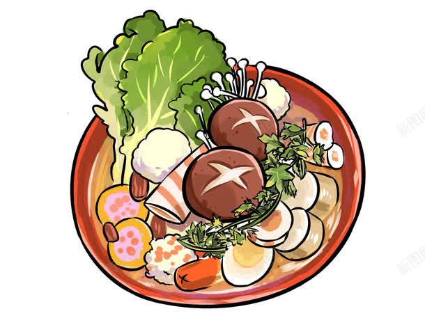 麻辣烫png免抠素材_新图网 https://ixintu.com 卡通 手绘 绿 麻辣烫