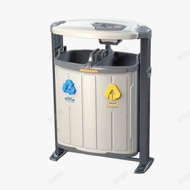 户外环保垃圾桶垃圾箱png免抠素材_新图网 https://ixintu.com 回收 垃圾分类 垃圾桶 废弃 户外 智能 智能垃圾桶 灰色 环保