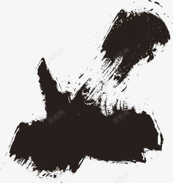 单页模板水墨效果png免抠素材_新图网 https://ixintu.com 中国风 单页设计 毛笔笔刷 水墨