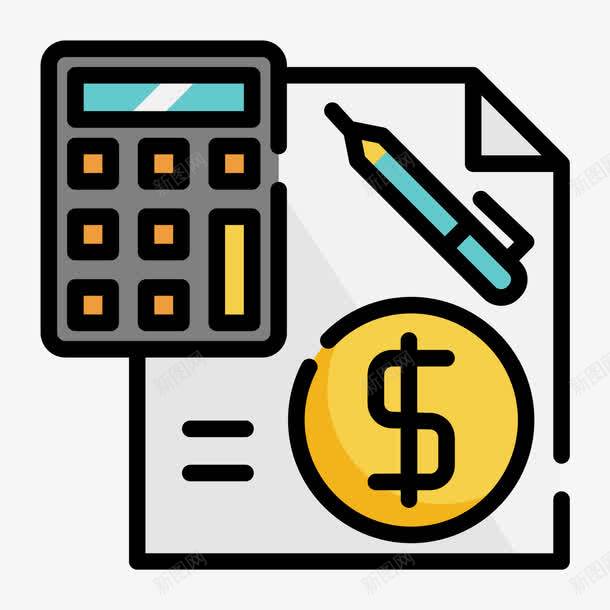 卡通预算图标png_新图网 https://ixintu.com UI图标 卡通预算 扁平化UI 手机图标 游戏UI 界面UI 网页UI