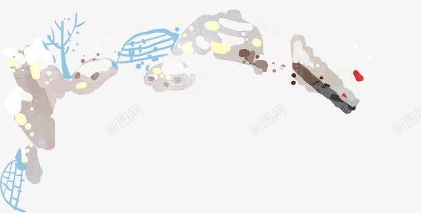 手绘花卉水彩画册png免抠素材_新图网 https://ixintu.com 水彩 画册 花卉
